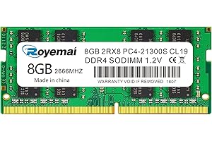 D DUOMEIQI 8GB DDR4 PC4-21300 21300S 2666MHZ 260 PIN SODIMM 1.2V CL 19 Laptop Memory RAM