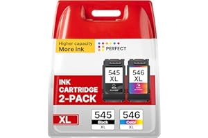 WASHOPE 545XL 546XL Ink Cartridges Replacement for Canon Ink Cartridges 545 546 PG-545 CL-546 XL Black and Colour for Pixma TS3350 TS3150 MG3050 MG2550S MG2950 TR4550 TR4551 TR4650 MX495 TS3355 Printer
