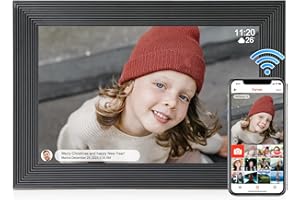 AOWASI Frameo Digital Photo Frame, 10 Inch WiFi Digital Picture Frame, 1920×1200 HD IPS Touch Screen Built in 16GB Memory, Auto-Rotate Frame Share Photos or Videos Instantly via Frameo APP