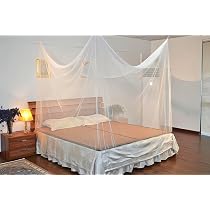 Moustiquaire De Lit Double 200x200x180cm - Protection Moustiques Intérieur/extérieur