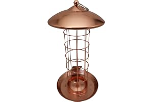Dehner Natura vild fågel tit dumplingpelare Joelle, Ø 16 cm, höjd 30 cm, metall