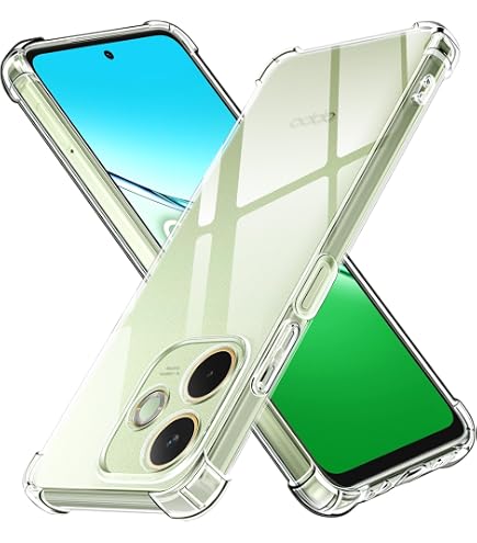 CAUHENYEE Trasparente Cover per OPPO A5 Pro 5GCustodia, con 1 Pezzi Schermo in Vetro Temperato, Cover Sottile e Morbida in TPU Trasparente