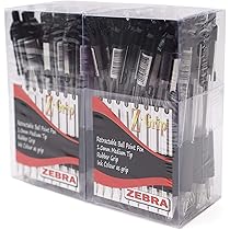 Penna A Sfera Zebra Z-Grip 1.0 Mm - Confezione 6, Inchiostro Nero, Design Mimetica - 5