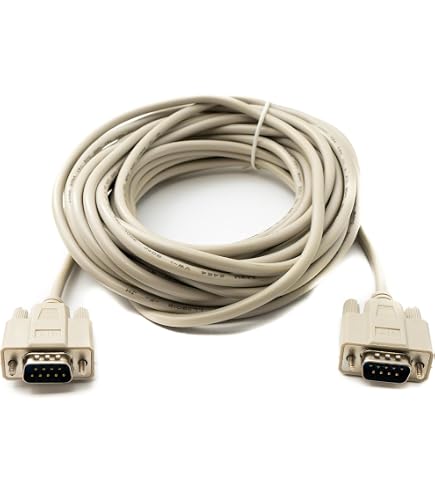 Câble D-Sub RS530 DB25 Mâle Vers Femelle 3m - Connecteurs Vissables - Extension Port COM Gris