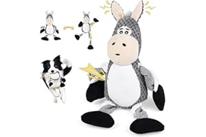 FWLWTWSS Squeaky Dog Toys, Gray Donkey Dog Squeaky Toy,Interactive Dog Toys for Small Middle Large Dogs, Puppy Toys, Toys for Dog