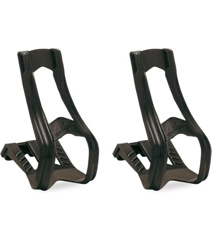 ZEFAL Zehenclip-Set Mit Riemen - Für Flache Pedale, Größe L/XL, Verstellbar, Inkl. Montagematerial