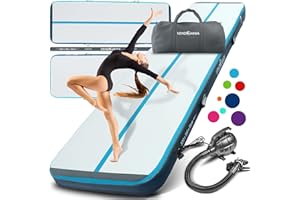 VENDOMNIA AIR Tracking TRACK Tapis gonflable Airtrack Tumbling 10 cm – 20 cm de haut avec pompe électrique Couleur au choix Taille 1, 2, 3, 4, 5, 6, 7, 8 m