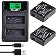 DuraPro 2Pcs DMW-BLE9 DMW-BLG10 Akku + LED USB Dual Ladegerät with Type c Port für Panasonic DMW-BLG10E Lumix DC TZ202 GX9 DC