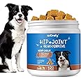 tkwwty Joint Support Supplements Chew for Dogs 120 Count, Hip & Joint Care Tablets with Glucosamine, Chondroitin, Green Lipped Mussel and Vitamins for dog joint care