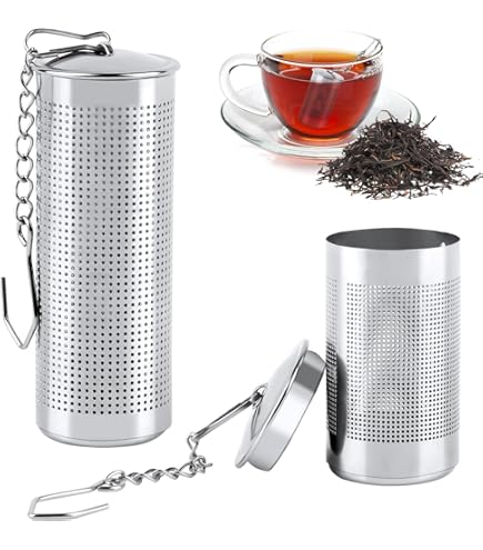 Infusore Per Tè In Acciaio Inox 304 - 2 Pezzi Con Manico Anti-Scaldo, Filtro A Maglia Fine Per Foglie Sfuse - Foto 11