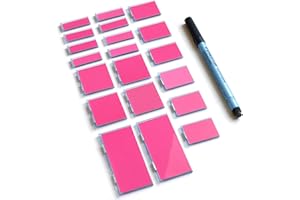 Bravestorming Mover Erase Combo, Magnetic Dry Erase Memo Brick for Idea Visualization & Learning, School, Parenting, Office Projects and Presentations (Light Red)