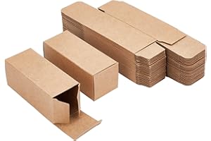 BENECREAT - Caja de papel Kraft de 45 piezas para embalaje de regalo, Navidad, boda, regalos de fiesta, cumpleaños, joyas, chocolate, 9,1 x 3,7 x 3,6 cm