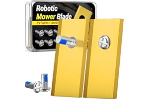 VIBINHO 36 Pezzi Lame Robot Tagliaerba, Lame di Ricambio con 36 Antiallentamento Viti, Ricambio per Tagliaerba in Acciaio Inox Compatibili con Worx, LandXcape, Zoef, Scheppach e Einhell