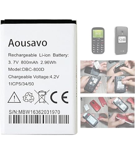 3,7V Akku Li-Ion Für Doro Primo 401 1350 1361 1362 1380 2415 DFC-0160 - Foto 7