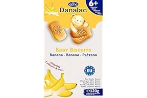 Danalac Biscuits Saveur de Banane pour Bébés 6+ Mois 120 g