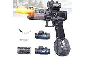 HBSFBH Pistole ad acqua automatiche, Pistole ad Acqua Elettrica, Pistole ad Acqua Potenti a Lunga Distanza, Pistole Ad Acqua Con Effetti Luminosi e Lampeggianti, per Piscina, Spiaggia