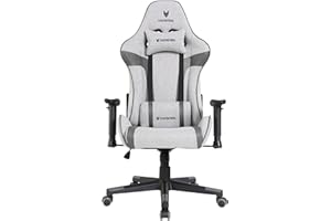 Oversteel - ULTIMET Silla Gaming Profesional Tela Transpirable, Reposabrazos 2D, Ajustable en Altura, Respaldo Reclinable 180º, Pistón Gas Clase 3, Hasta 120Kg, Color Gris