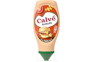 Calvé Salsa Burger, Formato 430 ml, Extragusto con Maionese, Senape, Cipolla e Worcestershire, Ideale per Sandwich e Burger