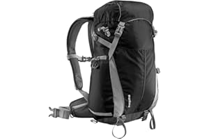 Mantona Elements Outdoor Rucksack (inkl. Regenschutzhülle, Laptop/Tabletfach, herausnehmbarer Kameratasche mit Tragegurt, geeignet für DSLR, Systemkamera, zwei Objektive und Kleinzubehör) schwarz, 450mm, 20756