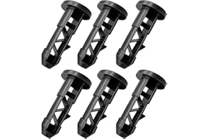 FIACVRS 6PCS Wheelie Bin Lid Hinge Pins,Solid Trash Can Lid Connecting Pins for Yard and Outdoor 50/80/100/120/240L Household and Commercial Wheelie Trash Bins, ﻿65mm x 33mm