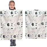 2 PCS Kids Haircut Capes, Children Barber Capes, Kids Hair Cutting Cape with Cute Cartoon Animals, Waterproof Hairdressing Ca