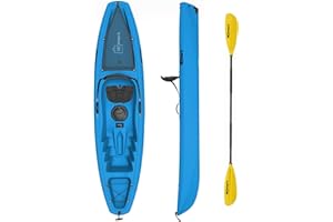 ROMARK Kayak - Canoa da 267 cm - 1 gavone + 1 pagaia + 1 seggiolino + 1 ruotino VARI COLORI mare sport lago