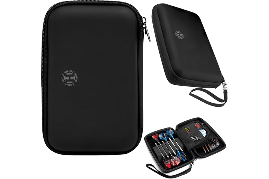 Harrows Darts Case Blaze Pro 6 - Darts Case, Darts Holder, Holds 6 Fully Assembled Darts - Protective EVA Material - Professional Darts Accessories - Holds 6 Darts Fully Assembled