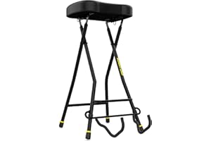 MONKEY LOOP Seat Prime 01 - Banc de Guitare - Banc Pliant Robuste avec Support de Guitare - Capacité de Charge 136 kg - Coussin rembourré de 64 mm d'épaisseur - Pieds en Caoutchouc