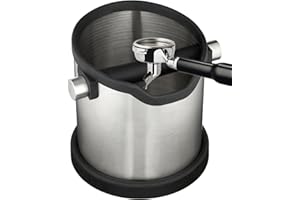 SCARLET BIJOUX Scarlet Espresso, abklopfbe haelter per caffè Set abschlag contenitore in acciaio inox