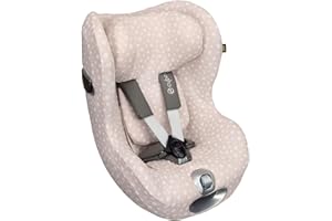 Ukje Funda | Compatible con Cybex Sirona z i-size | Muchos colores y patrones | Tejido de algodón grueso y transpirable | Compatible con Sirona z i-size, Sirona z, Cybex Sirona z - Margarita rosa
