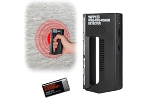 ELIPHONTOWNE WPP123 Wire Pipe Power Detector - Electric Cable Detector for Walls with Sound & Light Prompts, Cable Finder, Wire Finder Wall Scanner for Wires and Pipes/Stud/Metal/Cable (with Battery)