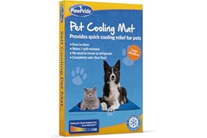 PawPride Dog Cooling Mat - Cooling Mat for Dogs - Pressure-activated Cool Gel Technology Cool Mat for Dogs - Dog Summer Essentials - Non Toxic - Large