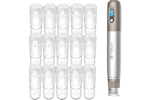 LAZZYBEAUTY 15 Cartucce di Ricambio per Penna Microneedling a 24 Aghi per Hydra Pen H3 & H5 Applicatore di Siero, Autentiche Punte di Ricambio Monouso Accessori per la Cura della Pelle