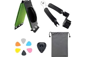 CISHOW 10pcs Guitar String Cleaner Guitar String Winders Tool Winder Cutter Instrument Cleaning Tool Maintenance Care Kit For Guitar Bass Mandolin Ukulele