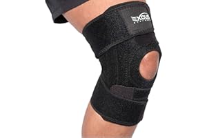 EXOUS BODYGEAR Knee Support Brace For Men & Women Unique 4-way Adjustable Non-Slip Neoprene Strap System For Arthritis, Running Bursitis, For ACL, Ligament Damage Ideal For Sports - Skiing & Meniscus Tear