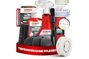 ‎SHINY FREAKS SONAX CabrioverdeckReiniger + Cabrioverdeck Textil-Imprägnierung I Premium Cabrio-Reinigungs-& Imprägnierspray für alle Verdeckarten I Für eine intensive Reinigung & schonende Pflege I 9-teiliges Set