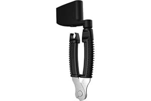 D'Addario Pro-Winder Enrollador de cuerdas para guitarra baja, cortador y extractor de clavijas de puente, herramienta todo en uno para encordar guitarras