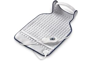 medisana HP 460 pad riscaldante per collo e schiena, pad riscaldante con 3 livelli di temperatura, protezione dal surriscaldamento, spegnimento automatico, lavabile, per schiena, collo e spalle