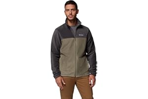 Columbia Steens Mountain Full Zip 2.0, Giacca in pile Uomo, Shark/Stone Green, L