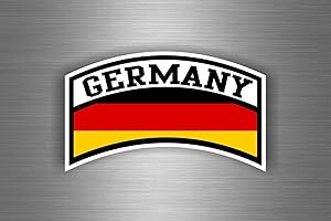 AKACHAFACTORY Self-Adhesive Sticker Motorcycle Car Flag Germany German Military Aviation