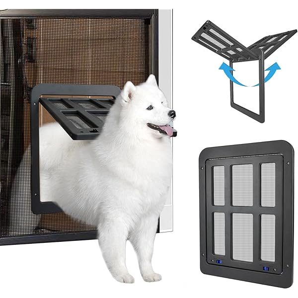 Dog Mate Lockable Large Dog Door (216) - Flap for Large Dogs and