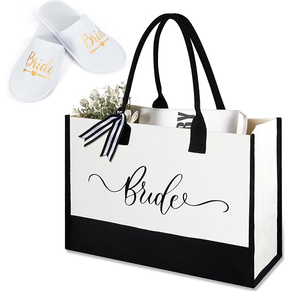 Borsa Sposa MRS - Tote Bag In Tela Per Matrimonio, Regalo Addio