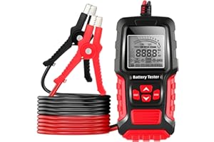 GEARCELL Car Battery Tester 12V/24V Battery Load Tester Digital Automotive Alternator Meter with Battery Cranking & Charging Tests for CAR, Motor, Truck, Boat, RV, Marine FBT-300