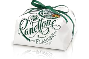 FLAMIGNI, Artisan Italian Panettone Margherita Revisited Without Sultana Raisins and Candied Citrus Fruits, Hand Wrapped, 750g