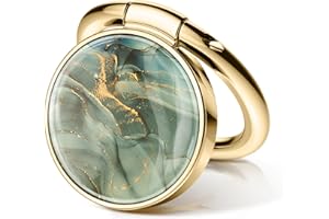 GVIEWIN Soporte de Anillo de mármol para teléfono Celular, Agarre de Metal para Soporte magnético de Coche Compatible con iPhone 15 Pro Max/15 Plus/14/13/12 Series y Galaxy S22/S23 Ultra y Otros