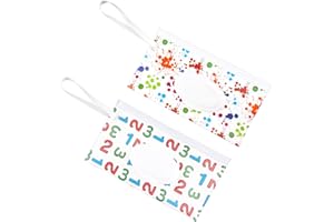 SAVITA 2 Piezas Bolsa de Toallitas Húmedas, EVA Reutilizable Dispensador de Toallitas Húmedas Estuche Portátil para Bolsas de Transporte de Toallitas para Viaje Baño Bebé(2 Estilos)