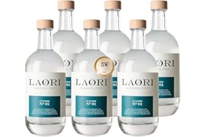 Laori Juniper No 1 | Alternative sans alcool au Gin | Botanicals naturels | Sans arômes artificiels | Vegan & Sans sucre | Fraîcheur douce et épicée | 6 x 500 ml