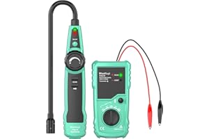 MASTFUYI Localisateur de Câble Souterrain, Détecteur de Traceur de Câbles, Testez les Disjoncteurs de Court-circuit des Câbles Muraux et Souterrains, Câbles de Clôture pour Chiens Câbles Contrôle D'irrigation