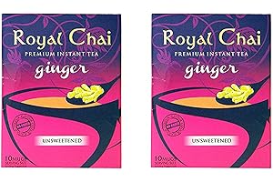 Royal Chai - Premium Instant Tea - Ginger (unsweetened) 180g x 2