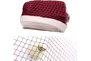 FREESKILL Badminton Net – Foldable & Portable Sports Net for Badminton, Volleyball, Tennis & Pickleball, Adjustable Square Mesh Training Net, Durable Knotless Pickleball Net for Garden, Backyard, Schoolyard